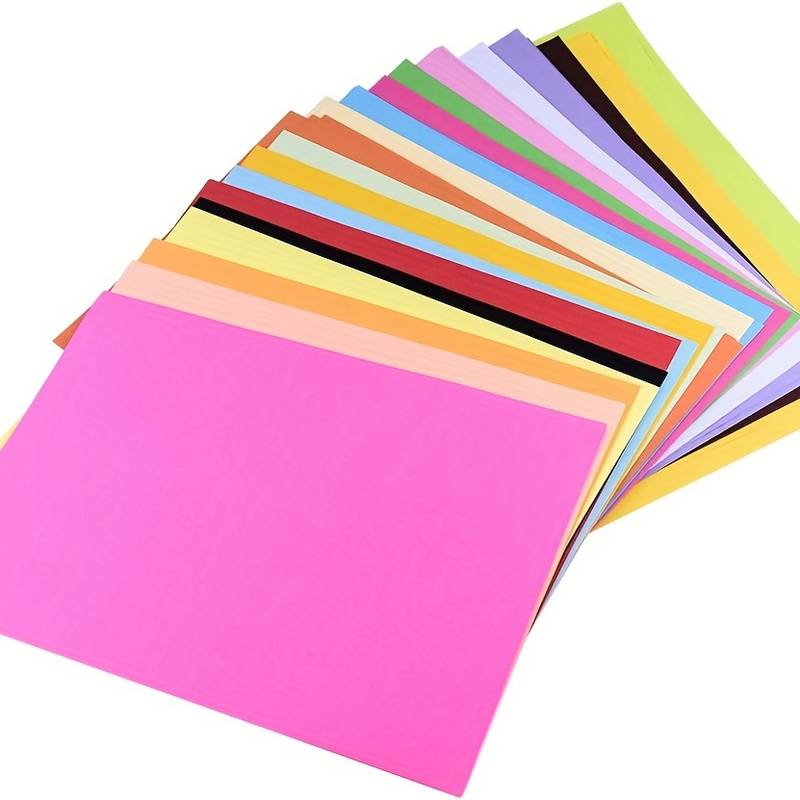 Colored Paper Colored A4 Copy Paper Crafting Decorating Cut - Temu